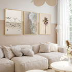 Kit 3 Quadros Decorativos Praia Mar Coqueiro Pássaros Boho Be