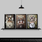 Kit 3 Quadros Decorativos Sagrado Feminino 45x34cm - Com Vidr