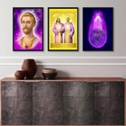 Kit 3 Quadros Decorativos Saint Germain Com Jesus Cristo 24x1