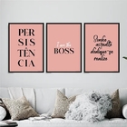 Kit 3 Quadros Femininos Persistência 45x34cm Moldura:madeira