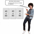 Kit 3 Quadros Flores Rosa Com Branco