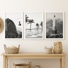 Kit 3 Quadros Fotos Cidade Rio De Janeiro Peb 24x18cm Moldura