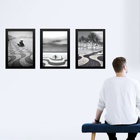 Kit 3 Quadros Fotos De Copacabana - Rio De Janeiro 33x24cm -