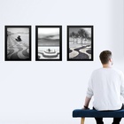 Kit 3 Quadros Fotos De Copacabana - Rio De Janeiro 45x34cm Mo