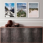 Kit 3 Quadros Fotos Rio De Janeiro- Cristo E Copacabana 45x34