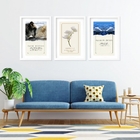 Kit 3 Quadros Grandes Arquétipos 60x48cm Moldura Branca