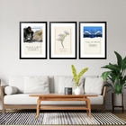 Kit 3 Quadros Grandes Arquétipos 60x48cm Moldura Branca