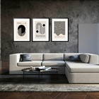 Kit 3 Quadros Grandes Bauhaus Ausstellung Collection 60x48cm