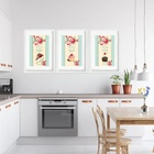 Kit 3 Quadros Grandes Confeitaria Cacao Payraud 60x48cm Moldu