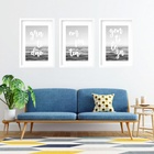 Kit 3 Quadros Grandes Gentileza Empatia Gratidão 60x48cm Mold