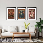 Kit 3 Quadros Grandes Hard Rock Old 60x48cm Moldura Branca