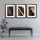 Kit 3 Quadros Grandes Instrumentos Clássicos - 60x48cm Moldur