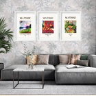 Kit 3 Quadros Grandes Matisse Collection 60x48cm Moldura Bran