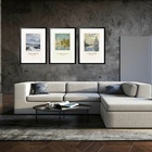 Kit 3 Quadros Grandes Monet Impressionist Collection 60x48cm