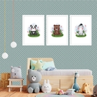 Kit 3 Quadros Grandes Quarto Infantil Filhotinhos 60x48cm Mol