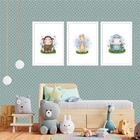 Kit 3 Quadros Grandes Quarto Infantil Filhotinhos I 60x48cm M