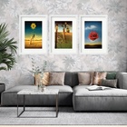 Kit 3 Quadros Grandes Salvador Dalí Collection I 60x48cm Mold