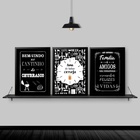 Kit 3 Quadros Hora De Beber Cerveja 24x18cm Moldura:madeira P