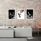 Kit 3 Quadros Jogo Xadrez - Motivacional 33x24cm Moldura:made