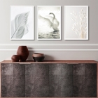 Kit 3 Quadros Minimalistas Brancos- Fotografias Leveza 45x34c