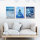 Kit 3 Quadros Orixá Iemanjá- Odayá 24x18cm - Com Vidro Moldur