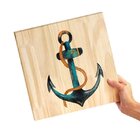 Kit 3 Quadros Para Decoração Barco Estrela Sala Quarto