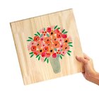 Kit 3 Quadros Para Decoração Flores Coloridas Sala Quarto