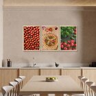 Kit 3 Quadros Para Decoração Pizza Sala Jantar Parede