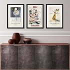 Kit 3 Quadros Posters Salvador Dali 45x34cm - Com Vidro Moldu