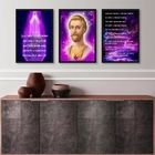 Kit 3 Quadros Saint Germain- Chama Violeta 33x24cm Moldura:ma