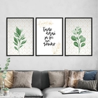 Kit 3 Quadros Tudo Já Foi Um Sonho 24x18cm - Com Vidro Moldur