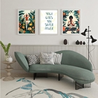 Kit 3 Quadros Yoga - Super Poderes 33x24cm - Com Vidro Moldur