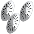 Kit 3 Ralos De Fundo Em Aço Inox De Piscina Anti Turbilhão Dr