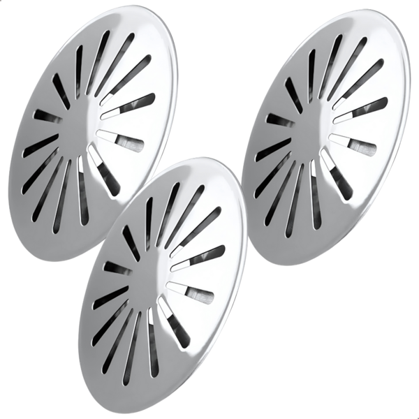 Kit 3 Ralos De Fundo Em Aço Inox De Piscina Anti Turbilhão Dr