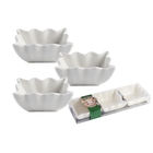 Kit 3 Ramekin Quadrados Tigela Em Porcelana Pequena Ramequim