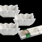 Kit 3 Ramekin Quadrados Tigela Em Porcelana Pequena Ramequim