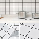 Kit 3 Rolos Papel Parede Adesivo Azulejo Metro Branco 15m