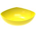 Kit 3 Saladeiras Tigela Amarela Trio Plástica Crippa Salada P