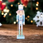 Kit 3 Soldado Quebra Nozes Verde Azul Lilás Natal Em Madeira