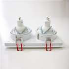 Kit 3 Spot Embutir Duplo Recuado + 6 Led Mr16 5w branco quent