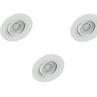 Kit 3 Spot Embutir Mr16 Redondo Branco Face Plana - Saveenegy