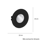 Kit 3 Spot Embutir Par20 Redondo Preto Face Plana - Saveenergy