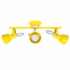 Kit 3 Spot Itamonte Alumínio No Trilho 3x E27 Amarelo