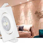 Kit 3 Spot Quadrado 5w Led Direcionável De Embutir Ol Ilumina