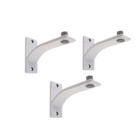 Kit 3 Suportes Inove 100% Aluminio Para Trilho Suíço Ou Varão