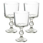 Kit 3 Taças De Vidro Transparente Versailles 280ml