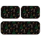 Kit 3 Tapete De Natal Para Cozinha Natal Geométrico Único