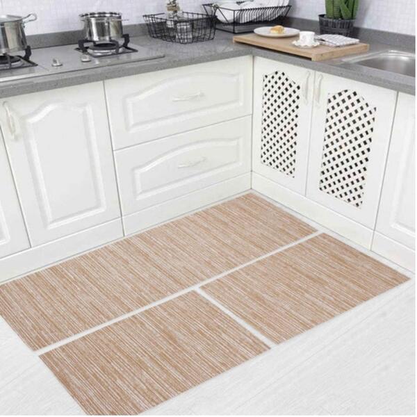 Kit 3 Tapetes De Cozinha Passadeira Antiderrapante - Leblon C