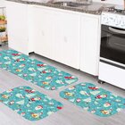 Kit 3 Tapetes De Natal Para Cozinha Classico Happy Noel Único