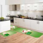 Kit 3 Tapetes De Natal Para Cozinha Eat Papai Noel Único